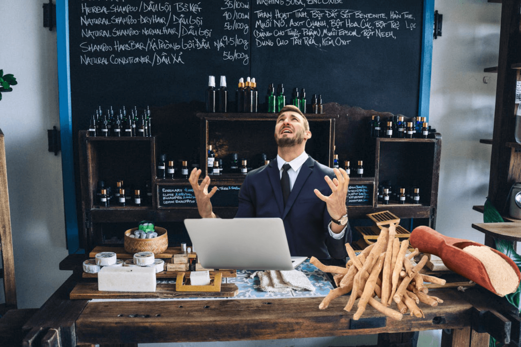 stressed man start using Ashwagandha