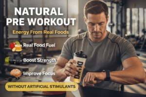 natural pre workout with real food energy before gym workout
