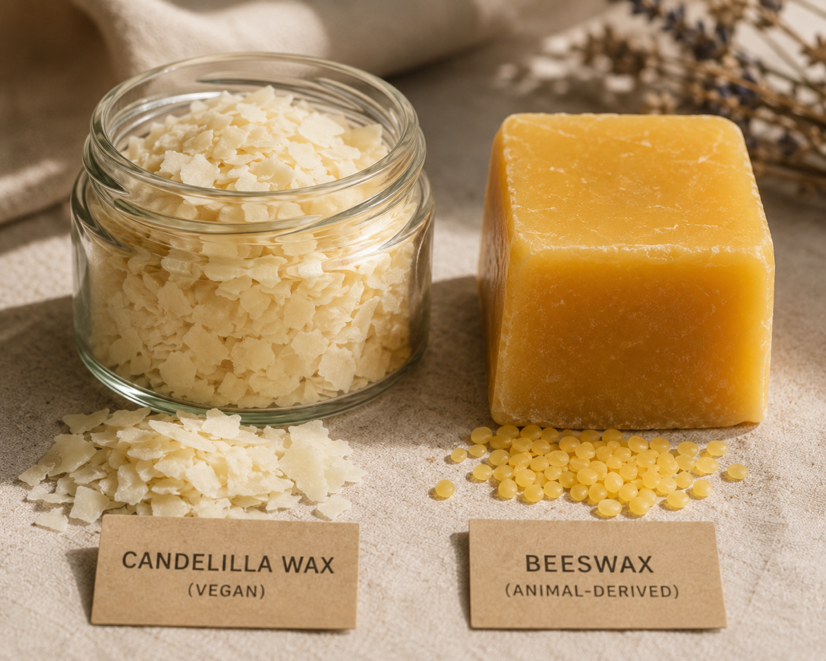 candelillawaxvsbeeswax Natural Knows How to Make Solid Perfume with Essential Oils The Ratio That Actually Sets