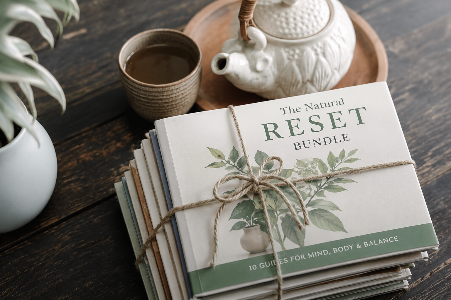 The Natural Reset Bundle — calm wellness composition