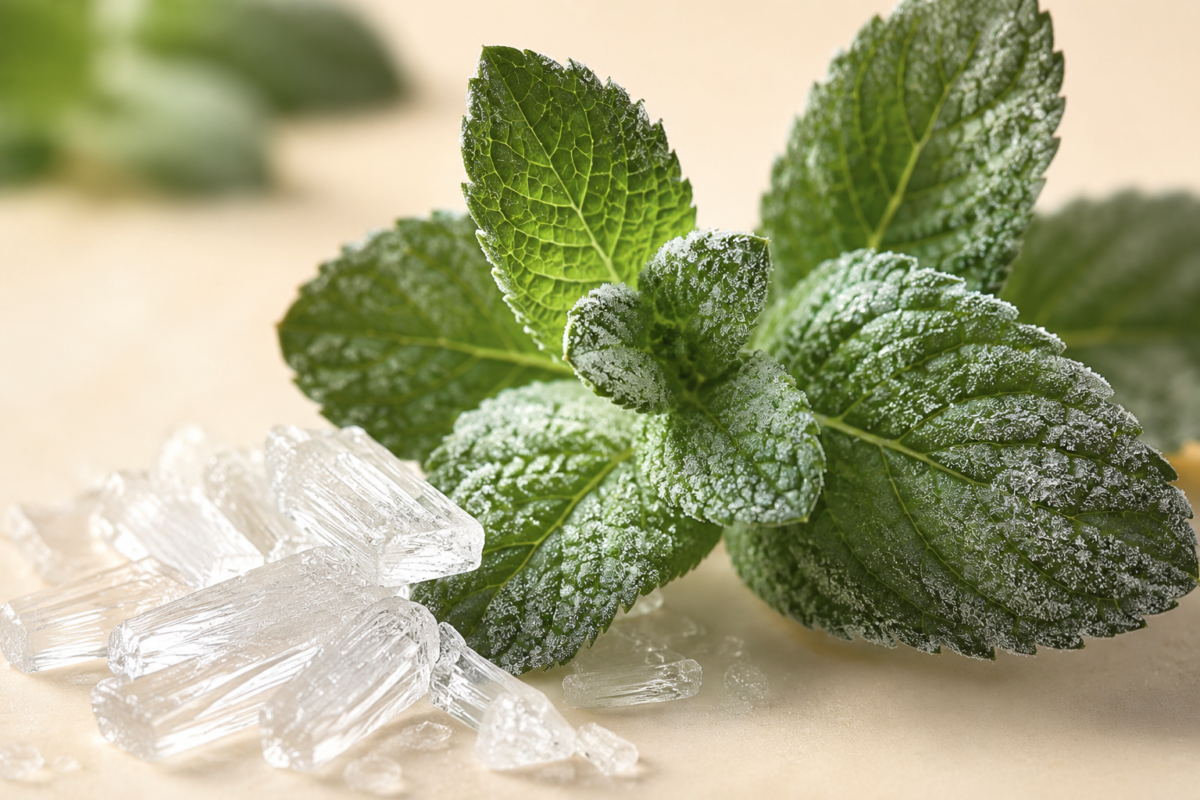 mentholcoolingeffectmacro Natural Knows menthol cooling effect for headache relief
