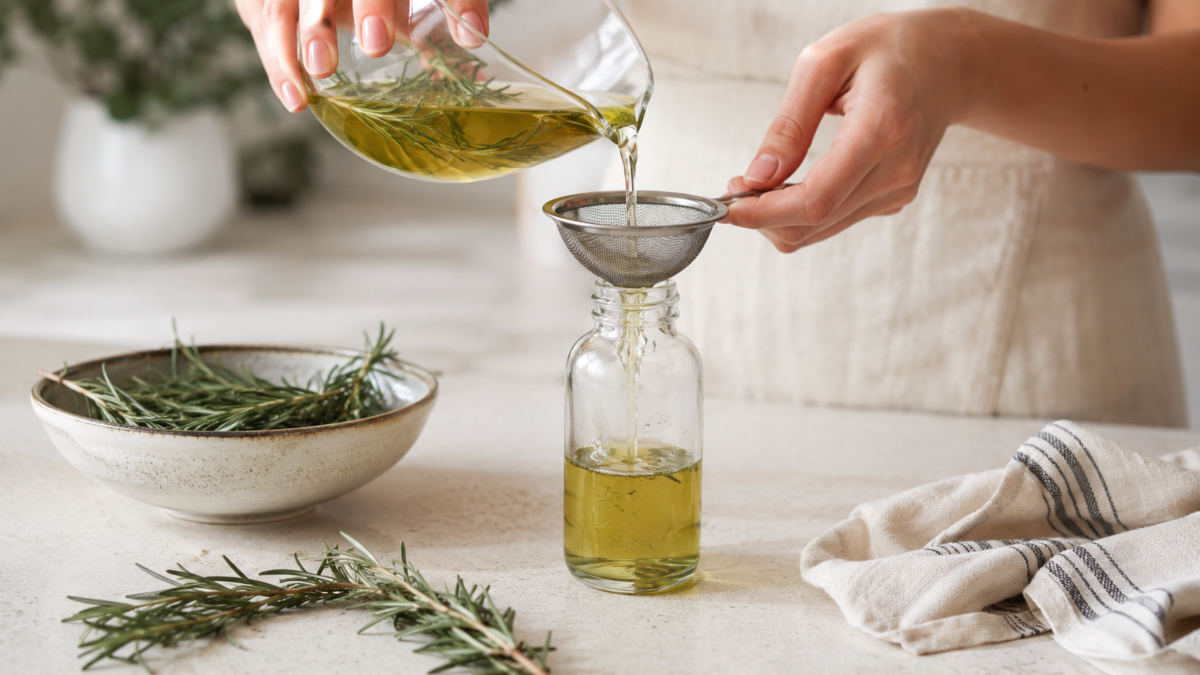 the recipe steps Natural Knows rosemary water for skin