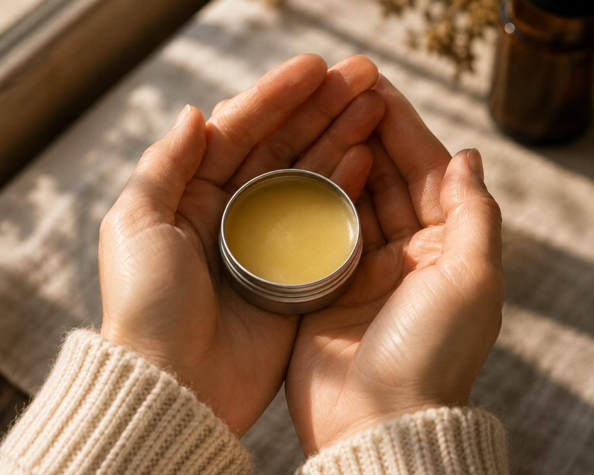 warmingsolidperfumehands Natural Knows How to Make Solid Perfume with Essential Oils The Ratio That Actually Sets