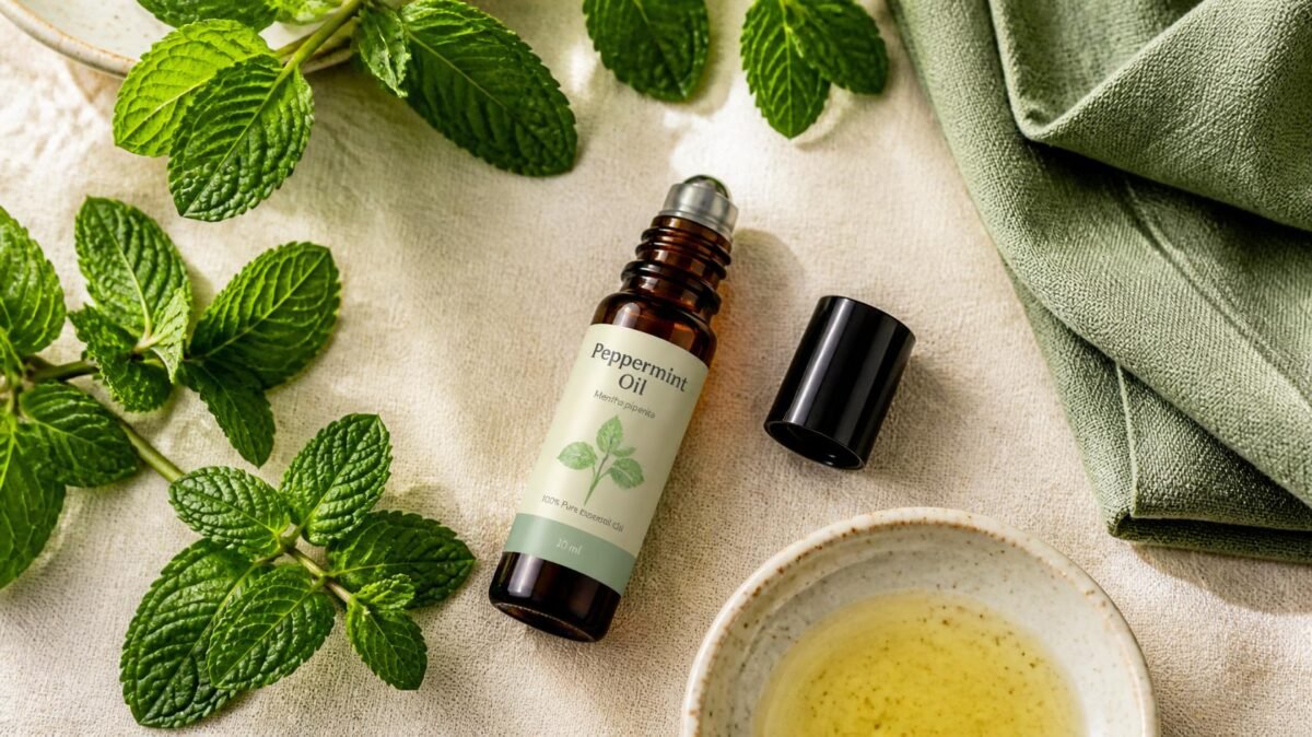 where to apply peppermint oil for headaches